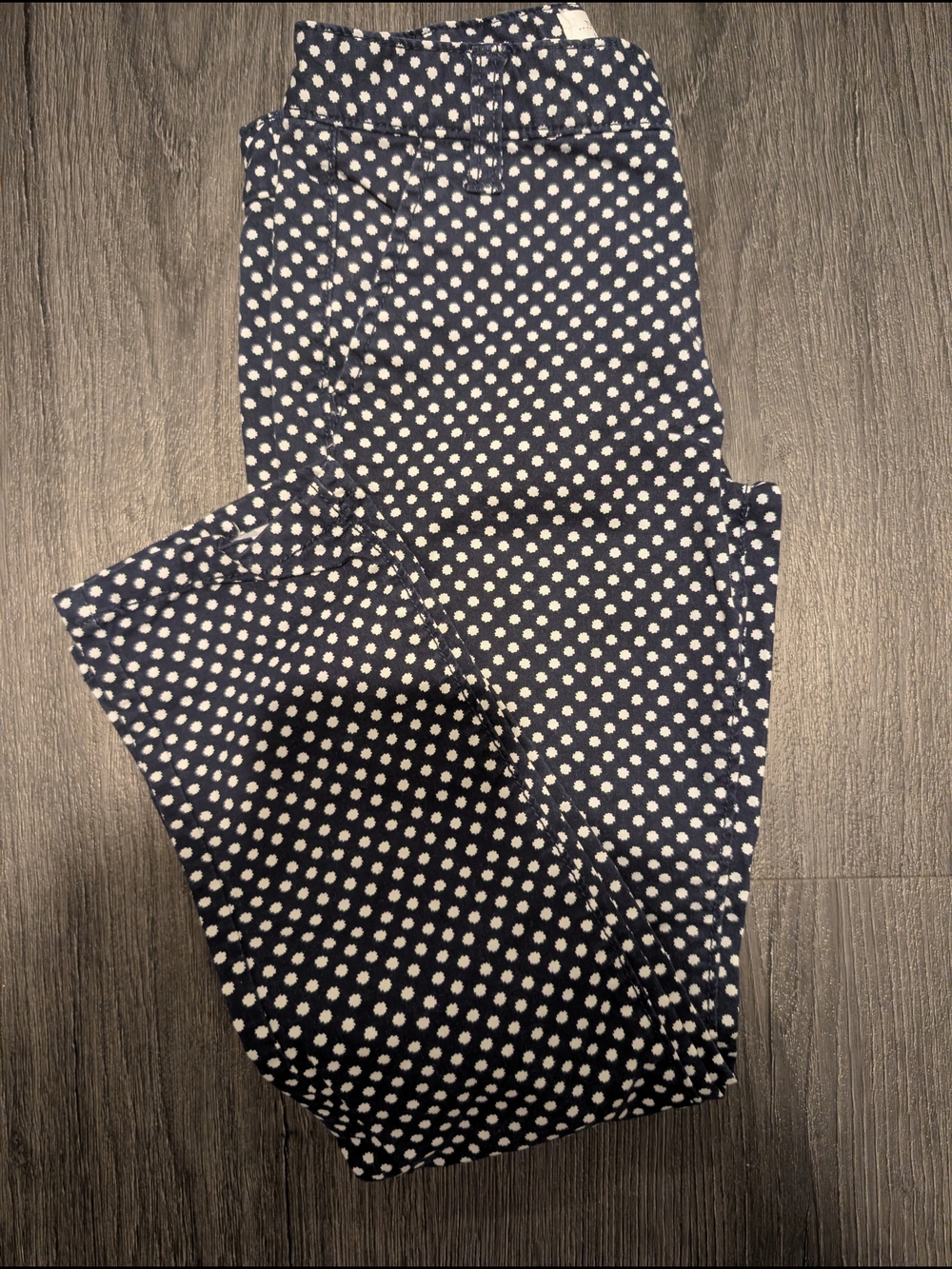 Old Navy Navy Blue Polka Dot Kids Leggings